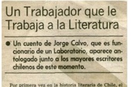 Un trabajador que le trabaja a la literatura.