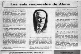 Las seis respuestas de Alone : [entrevista]