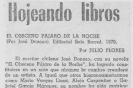 El obsceno pájaro de la noche