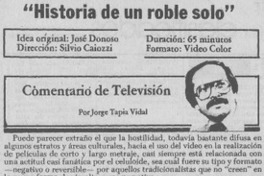 Historia de un roble solo"