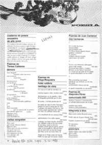 Cuaderno de poesía encuentro de arte joven.