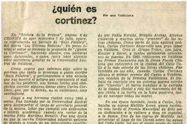 Quién es Cortínez?