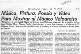 Música, pintura, poesía y video para mostrar al mágico Valparaíso.