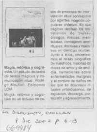 Magia, retórica y cognición.