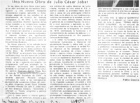 Una nueva obra de Julio César Jobet