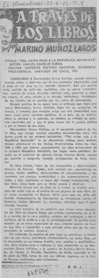 Del avión rojo a la república socialista