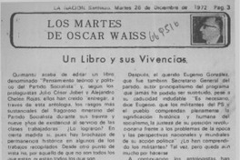 Un libro y sus vivencias