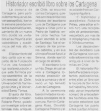 Historiador escribió libro sobre los Cartagena.