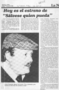 Hoy es el estreno de "Sálvese quien pueda".