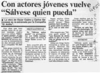 Con actores jóvenes vuelve "Sálvese quien pueda".