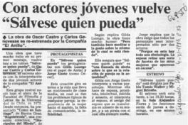Con actores jóvenes vuelve "Sálvese quien pueda".