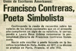 Francisco Contreras, poeta simbolista.