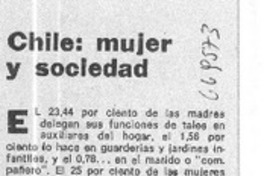 Chile, mujer y sociedad.