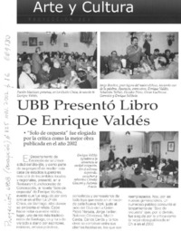 UBB presentó libro de Enrique Valdés.
