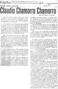 Claudio Chamorro Chamorro