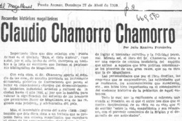 Claudio Chamorro Chamorro