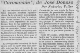 "Coronación", de José Donoso