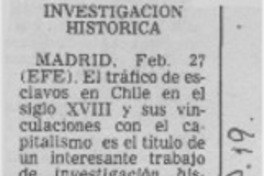 Investigación histórica.