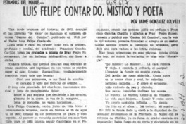 Luis Felipe Contardo, místico y poeta