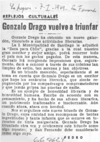 Gonzalo Drago vuelve a triunfar