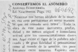 Conservemos el asombro.