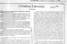 Chile, una advertencia americana"