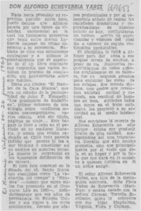 Don Alfonso Echeverría Yañez.
