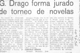 G. Drago forma jurado de torneo de novelas