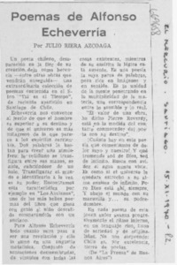 Poemas de Alfonso Echeverría