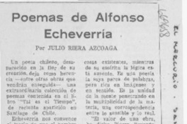 Poemas de Alfonso Echeverría