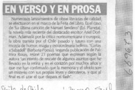 En verso y en prosa
