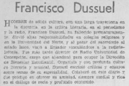Francisco Dussuel.