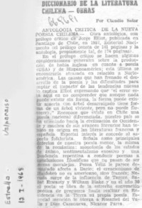 Diccionario de la literatura chilena-obras