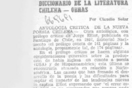 Diccionario de la literatura chilena-obras
