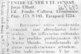 Entre el ver y el pensar.