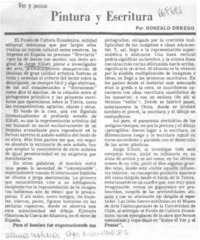 Pintura y escritura