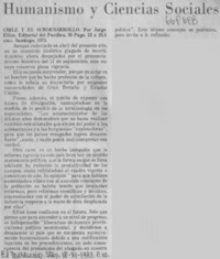 Humanismo y ciencias sociales.
