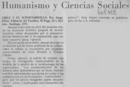 Humanismo y ciencias sociales.