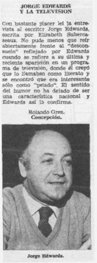 Jorge Edwards y la televisión