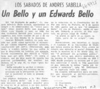 Un Bello y un Edwards Bello