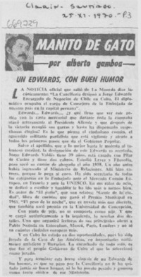 Un Edwards, con buen humor