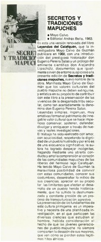 Secretos y tradiciones mapuches