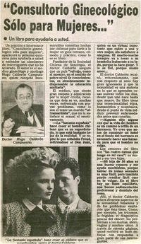 Consultorio ginecológico sólo para mujeres...".