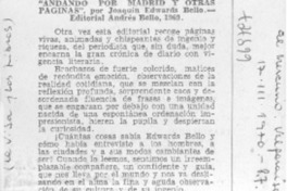 Andando por Madrid y otras páginas"