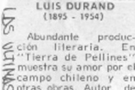 Luis Durand.