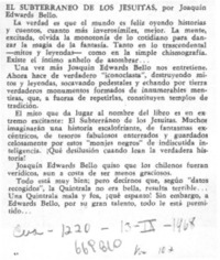 El subterráneo de los jesuitas.