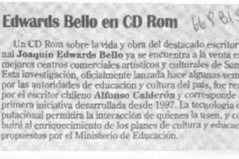 Edwards Bello en CD Rom.
