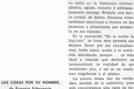 Las cosas por su nombre.