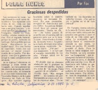 Graciosas despedidas