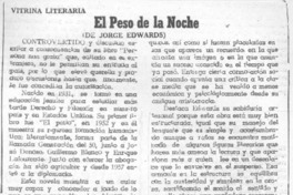 El peso de la noche